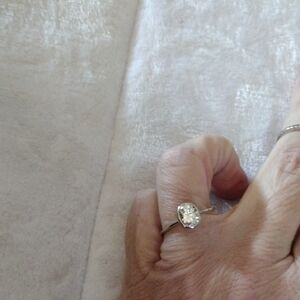 Elegant Ring with Clear Gemstone